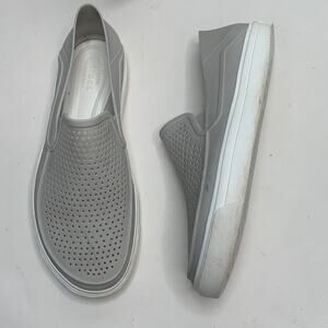 Crocs Women’s Citilane Roka Slip on Sneakers Light Gray S-031 Size 11